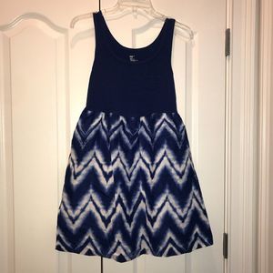 GAP Blue Tie Dye Dress Size M